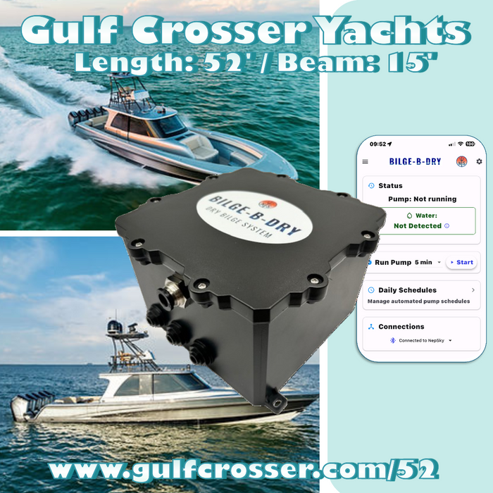 BILGE-B-DRY Dry Bilge System and the Gulf Crosser 52