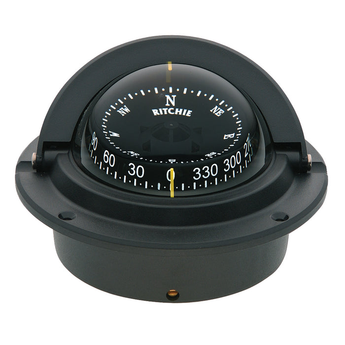 Ritchie F-83 Voyager Compass - Flush Mount - Black [F-83]