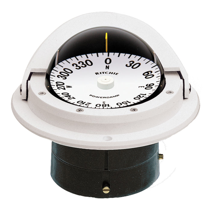 Ritchie F-82W Voyager Compass - Flush Mount - White [F-82W]