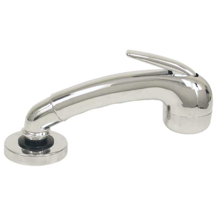 Scandvik Chrome Euro Sprayer w/6' Black Nylon Hose [14041]