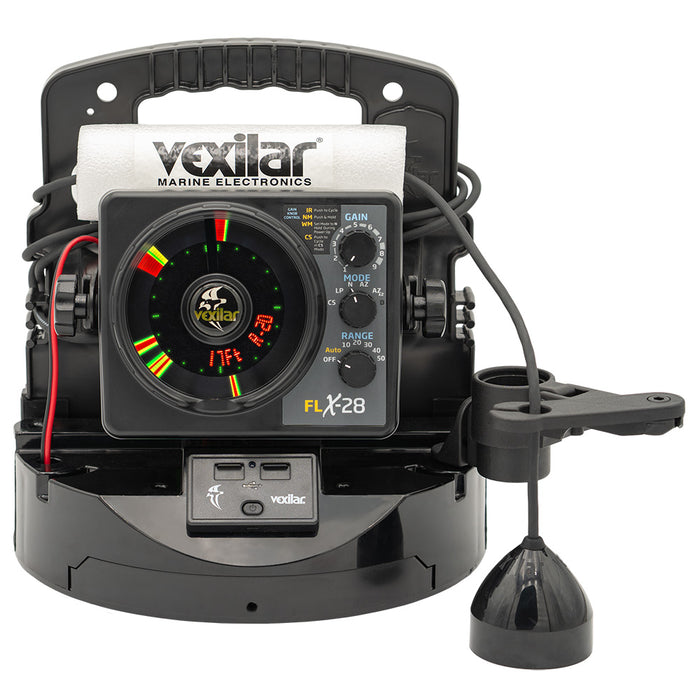 Vexilar FLX-28 Pro Pack Elite Fishing System w/Pro View Ice-Ducer  Vexilar Lithium Battery [PPEL28PV]