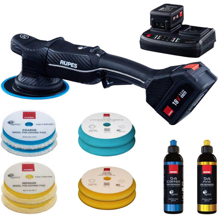 RUPES Random Orbital Polisher Bigfoot HLR21 iBrid Basic Kit [HLR21/CB2/BAS]