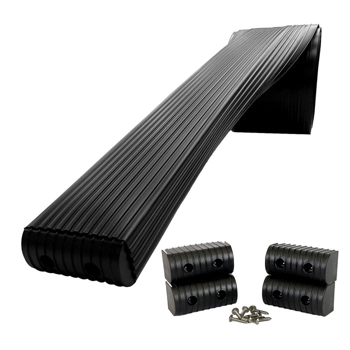 Caliber BunkWrap Kit - Black 16' x 2" x 4" Roll + 4 Caps + HRDW Roll + 4 Endcaps  Stainless Steel Hardware [23054-BK]