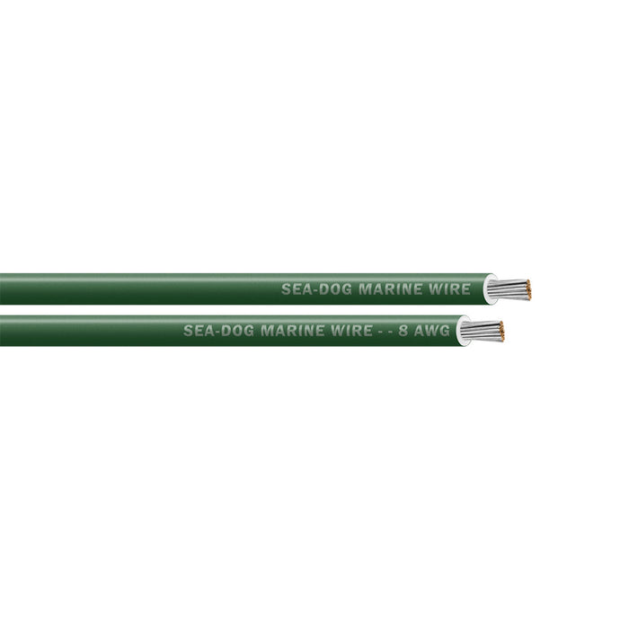 Sea-Dog 8 AWG Green Primary Wire - 100' [8008042]