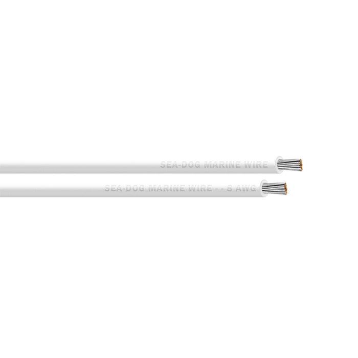 Sea-Dog 8 AWG White Primary Wire - 1000' [8008059]