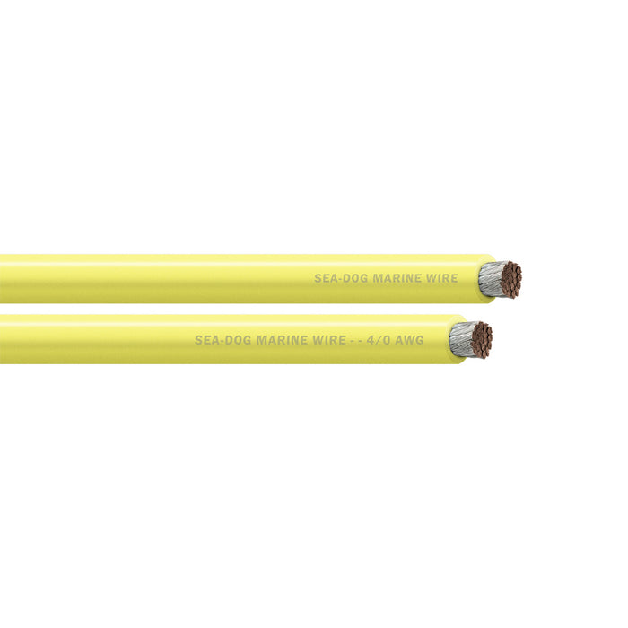 Sea-Dog 4/0 AWG Yellow Battery Cable - 100' [8041032]