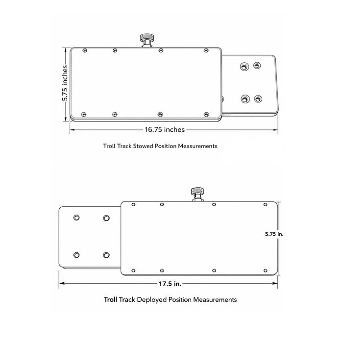 Sea Swivel Troll Track Trolling Motor Mount [SEA-HDM-TROLL-TRACK]