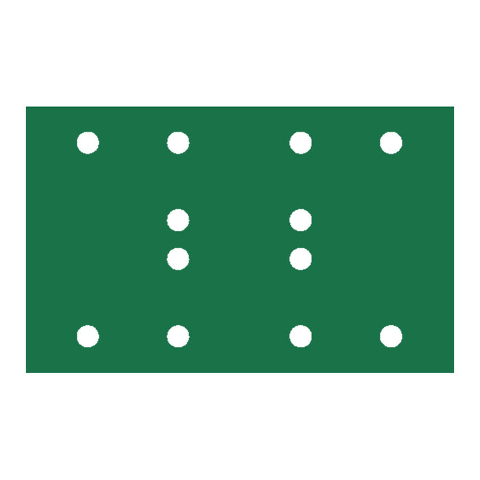 RUPES PROCUT Film Abrasive Sheet 80mm x130mm (3.15" x 5.1") - 12 Holes - P68 Grit *Box of 100pcs [9.45FB080]