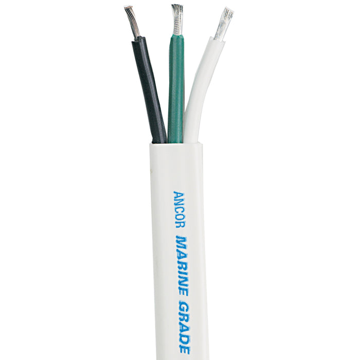 Ancor White Triplex Cable - 10/3 AWG - White/Black/Green *Sold by the Foot [1311-FT]
