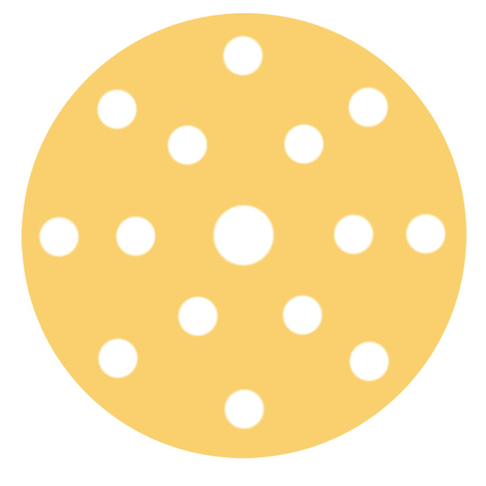 RUPES MULTIPURPOSE Paper Abrasive Discs 150mm (6") - 15 Holes - P40 Grit *Box of 50pcs [9.45PD040]