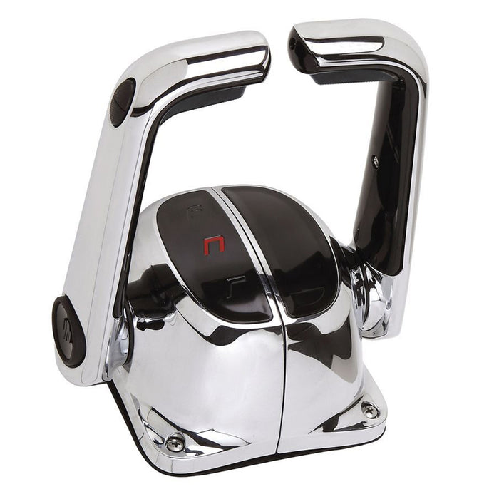 UflexTwin Lever Top Mount Control w/Neutral Lock  Trim Switch - Chrome [B502CHT/L]