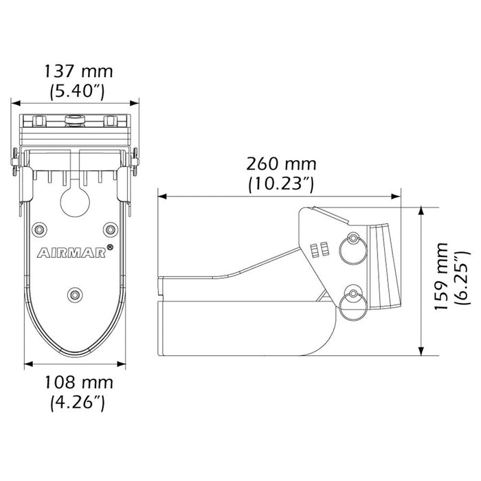 Airmar TM185C-HW High Frequency Wide Beam CHIRP Transom Mount 14-Pin Transducer f/Humminbird [TM185C-HW-14HB]