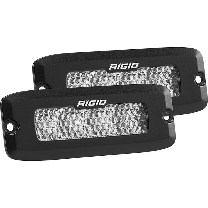 RIGID Industries SR-Q Series PRO Spot Diffused LED - Flush Mount - Pair - Black [925513BLK]