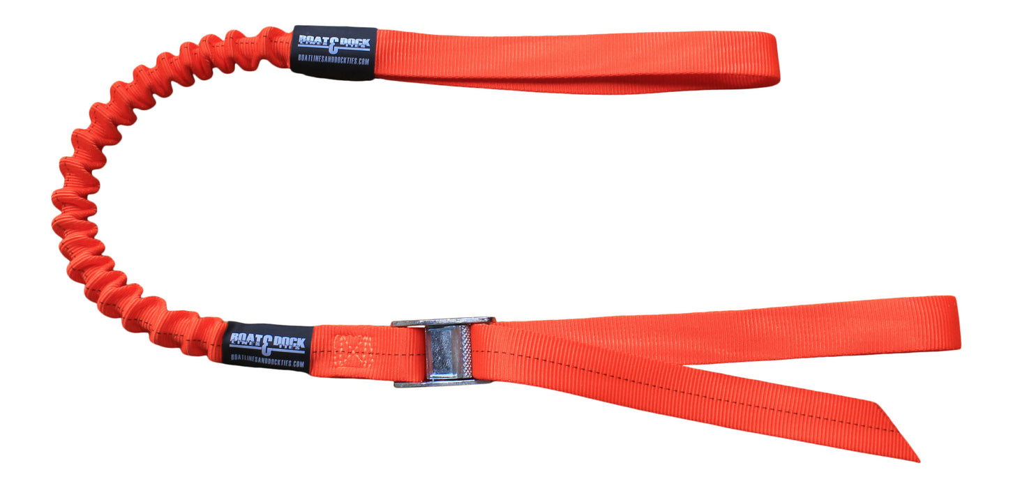 The Original Adjustable Bungee Dock Tie - 2 Looped Ends